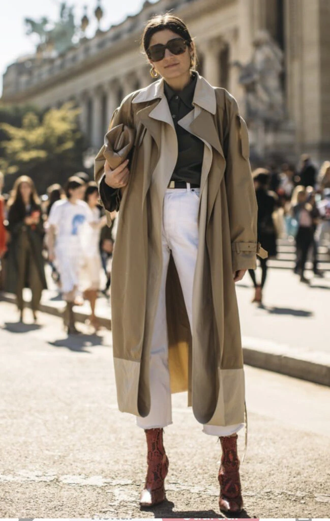 Looks con trench para usar durante la semana. Foto: Pinterest.