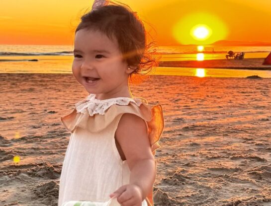 El adorable look de Sarah Burlando para estas Pascuas