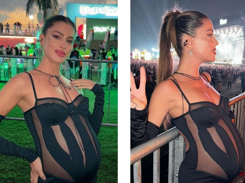 Look de Agus Casanova en el Lolapallooza