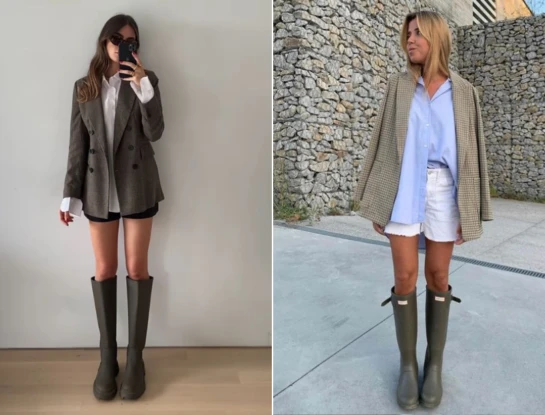 Cómo lookear las botas de lluvia de manera práctica y canchera