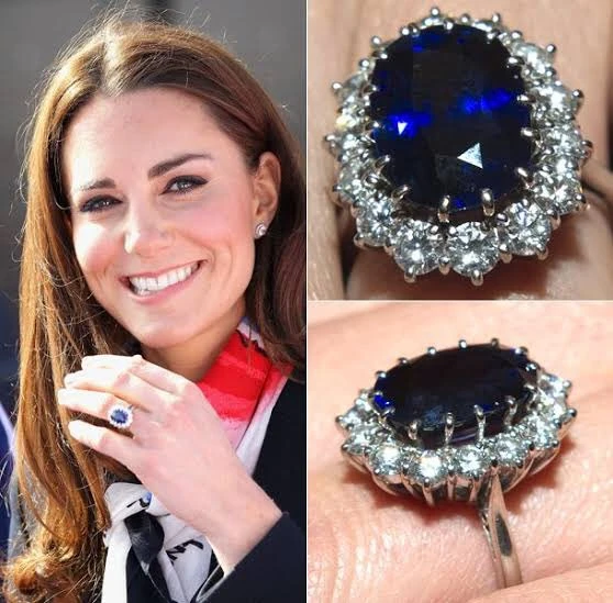 La maldición del anillo de zafiro con el que se comprometieron Lady Di y Kate Middleton