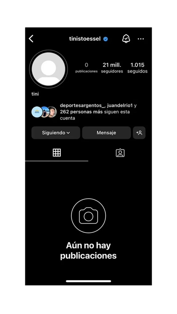 Qué le pasa a Tini Stoessel: tras borrar todas sus publicaciones de Instagram reapareció con un misterioso posteo
