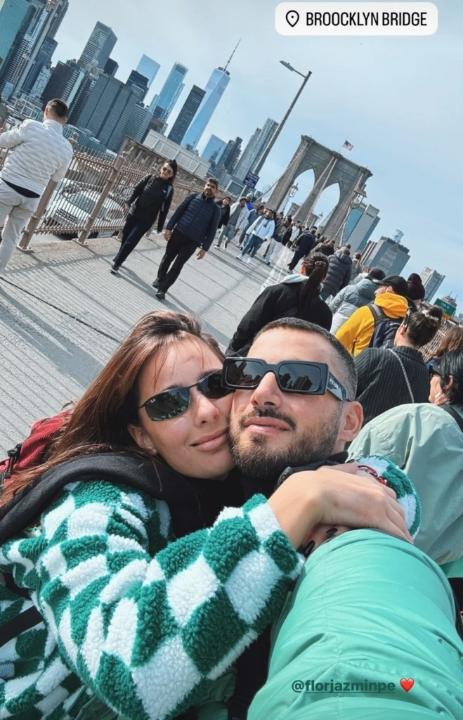 ⁠Las fotos de la escapada romántica de Nico Occhiato y Flor Jazmin Peña a Nueva York