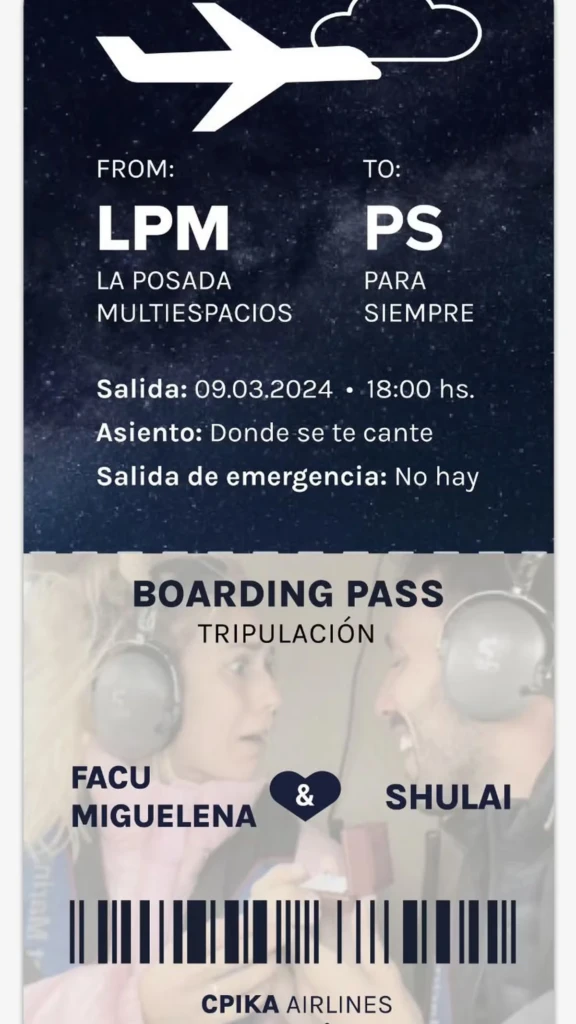 Los detalles del increíble casamiento de Julieta Puente y Facundo Miguelena