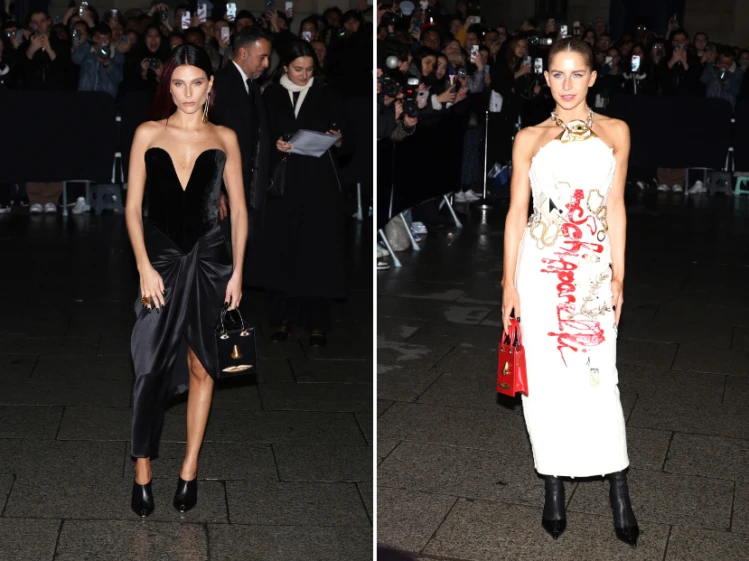 Vidriera: de Valentina Zenere a Aya Nakamura, los mejores looks en el front row de Schiaparelli durante la Semana de la moda de París