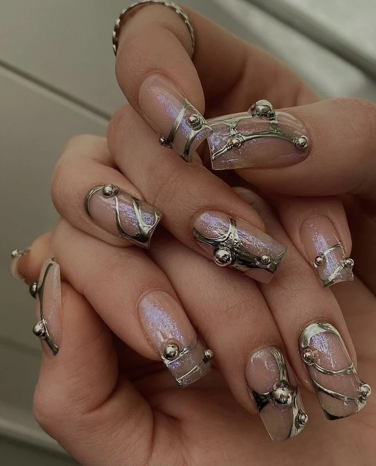 Podés combinar este nail art con lo que quieras.