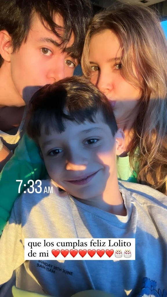 El mensaje de Guillermina Valdés a su hijo Lorenzo en su cumpleaños 