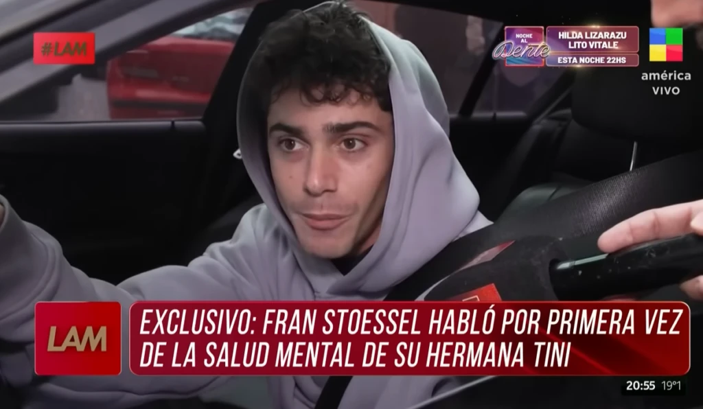 Fran Stoessel habló sobre la salud de su hermana, Tini: “Hay que pedir ayuda si uno está mal”
