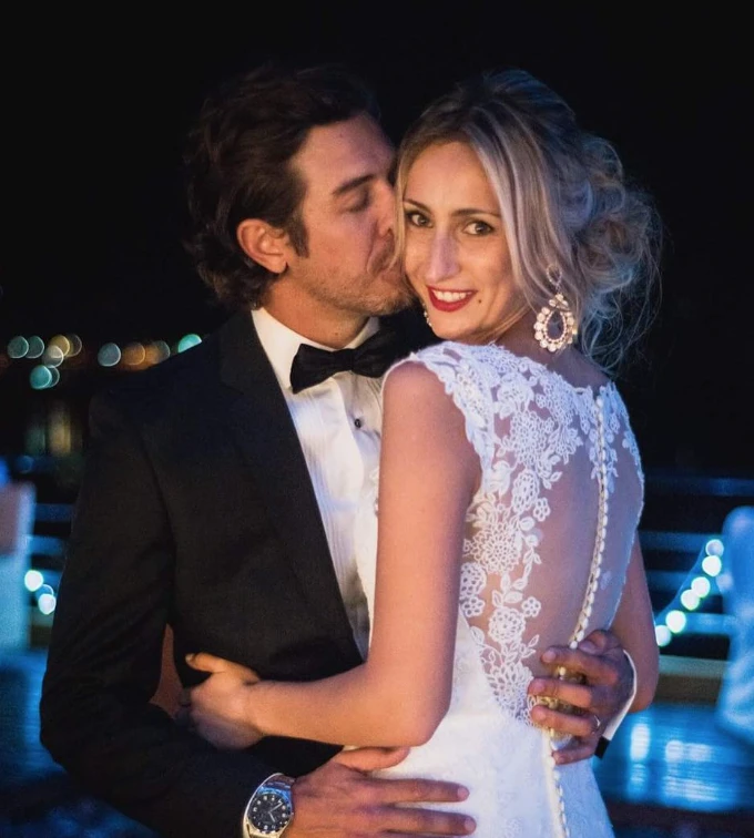 Emilio Domínguez y María Victoria De la Mota el día de su casamiento