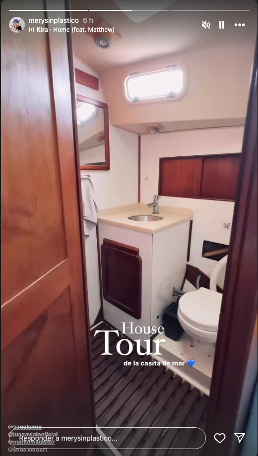 El "Lola", el espectacular barco donde Juana y Lange están viajando.