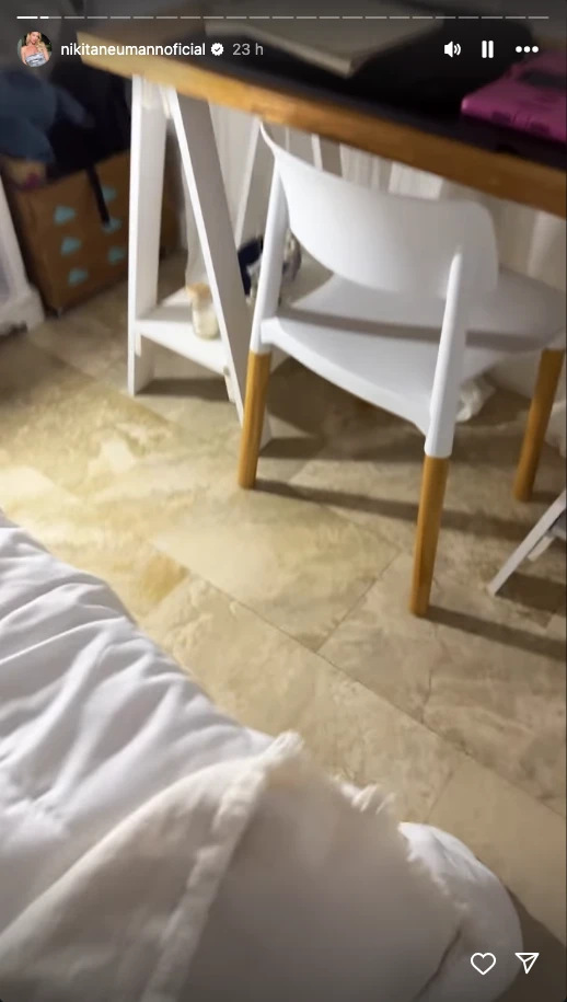 Nicole Neumann mostró las habitaciones de Allegra y Sienna.