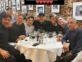 Marcelo Tinelli, El Tirri, Fede Hoppe y otros cenando con Martín Bossi después de la función.