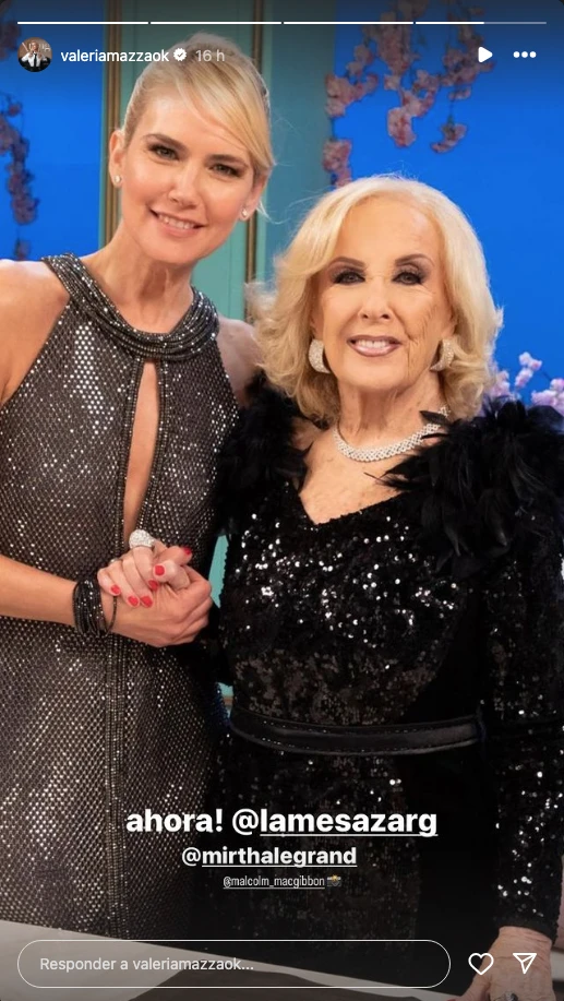 Valeria Mazza y Mirtha Legrand