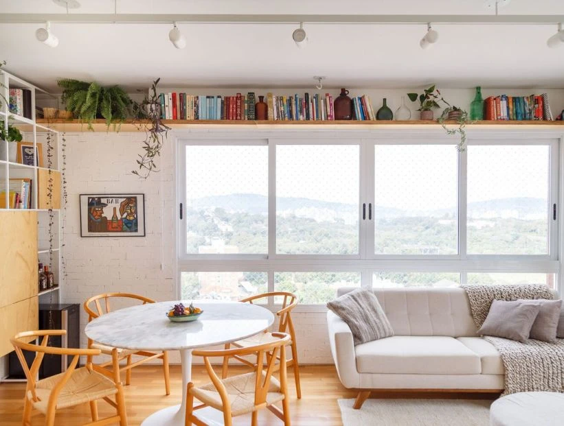 Un departamento simple y funcional con aires nórdicos