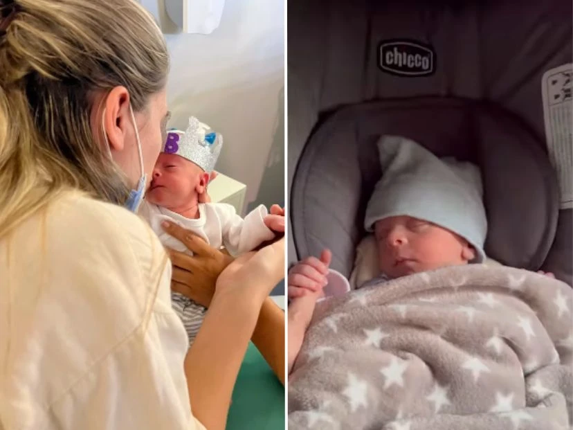 Le dieron el alta a Beltrán, el bebé de Alejandro Fantino: “Nos fuimos a casa los 3 juntos después de 19 días”