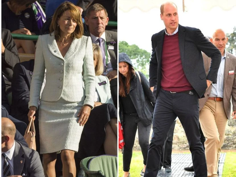 Así es la relación íntima de William con Carole Middleton, su suegra foto: pinterest
