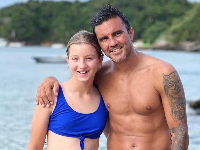 Allegra Cubero compartió un divertido momento bailando con su papá foto: ig