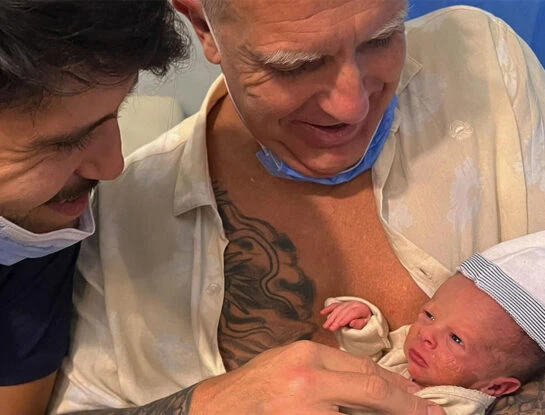 Alejandro Fantino y las fotos de un encuentro muy especial entre sus hijos Nahuel y Beltrán