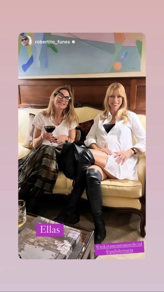 Los looks black & white de Nicole y Zaira. Foto: Instagram. 