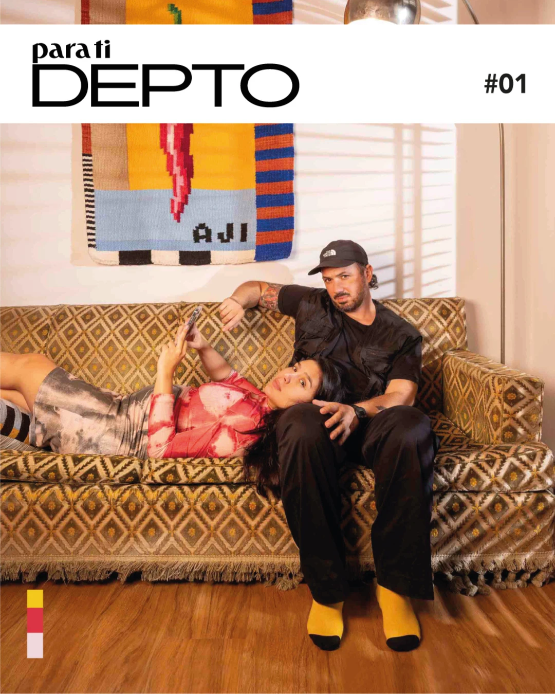 La tapa digital de para ti DEPTO #1 de Gawa y Melina (¡NO es una revista print!).