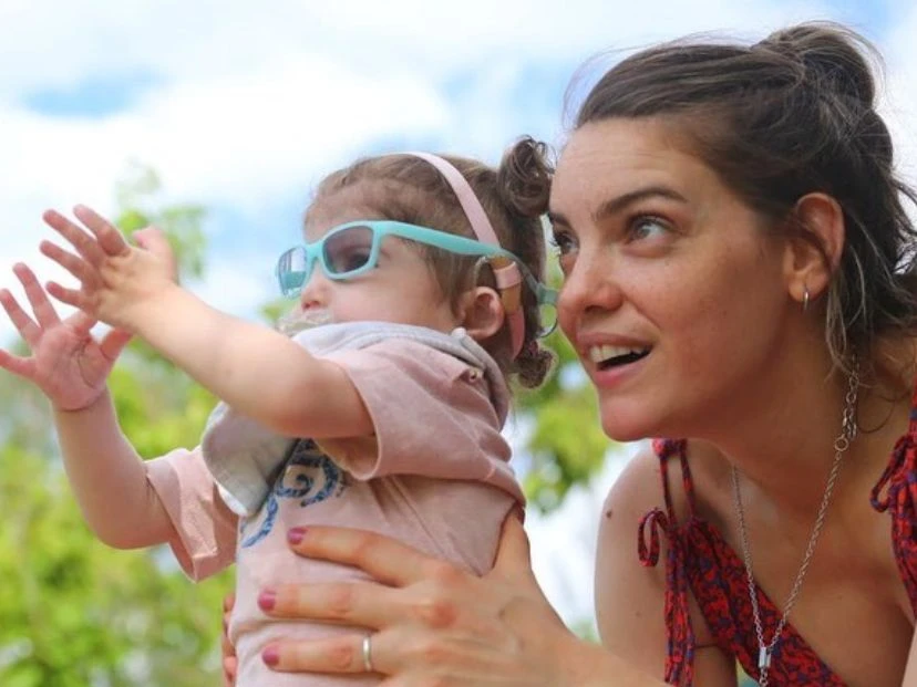 Maca Paz y su hija Abril