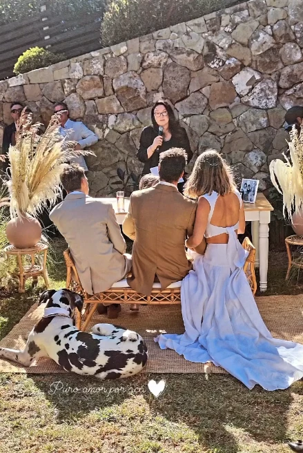 Silvestre y Anka Valenzuela tuvieron roles especiales en la boda de Gonzalo Valenzuela y Kika Silva