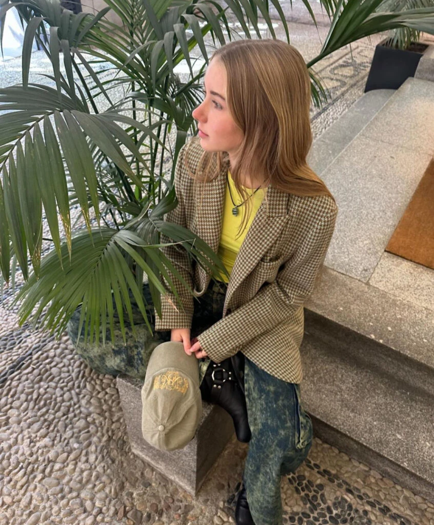Taína Gravier y su look más canchero, hasta ahora. Foto: Instagram.