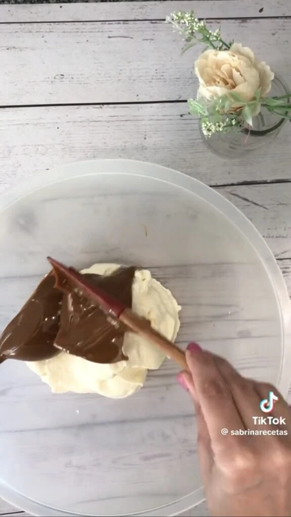 Tarta dulce sin horno. Foto: TikTok. 