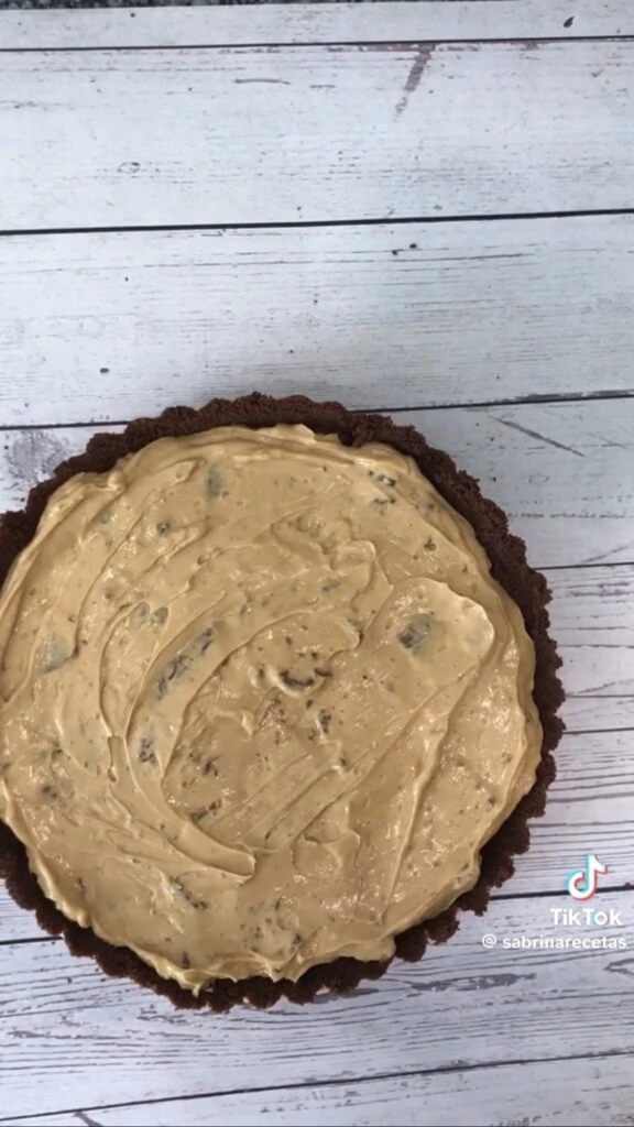 Tarta dulce sin horno. Foto: TikTok. 