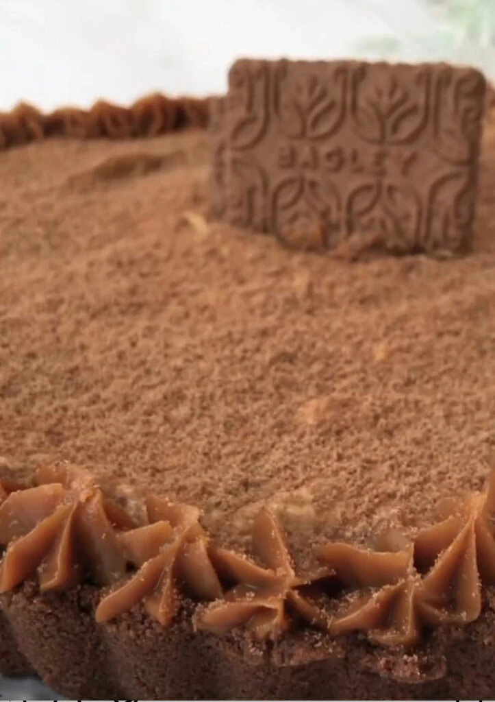 Tarta dulce sin horno. Foto: TikTok. 