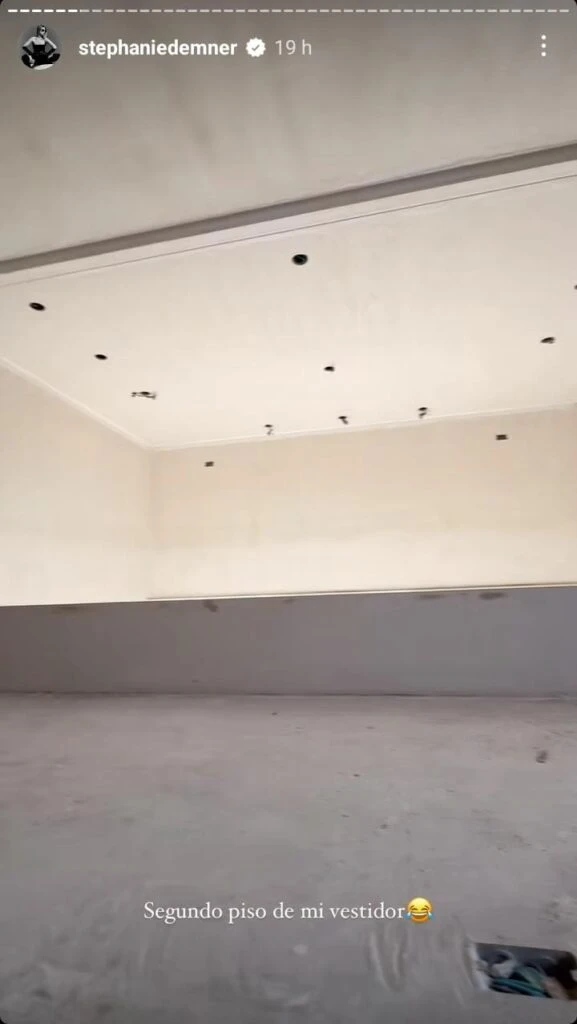 Stephanie Demner mostró los avances de su nueva casa