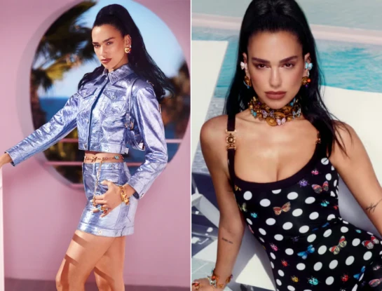 Así usan los famosos la exclusiva línea de Dua Lipa junto a Versace