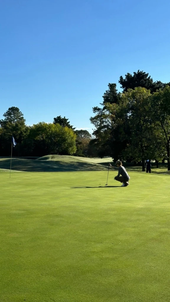 Juliana Awada y una tarde a puro relax y golf