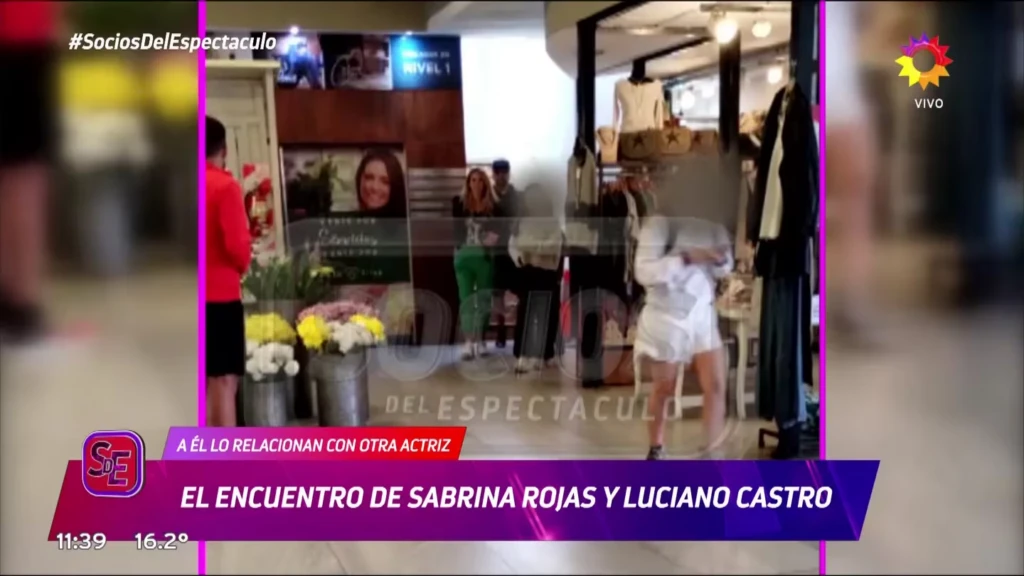Así fue el reencuentro entre Sabrina Rojas y Luciano Castro