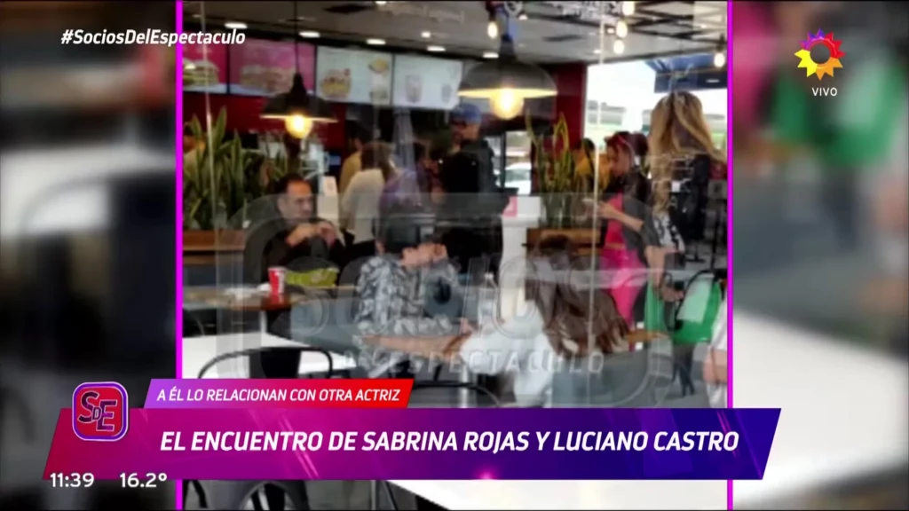 Así fue el reencuentro entre Sabrina Rojas y Luciano Castro