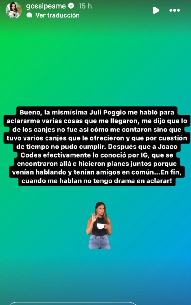 Quién es el misterioso nuevo novio de Juli Poggio