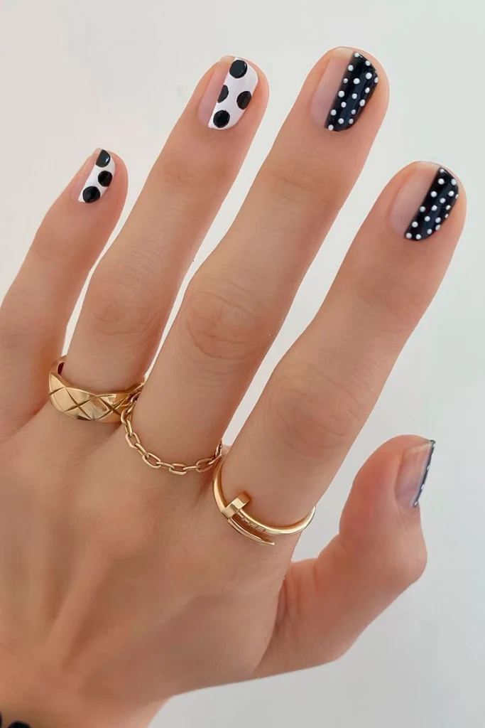 Las dot nails son la tendencia de nail art más trendy de esta temporada