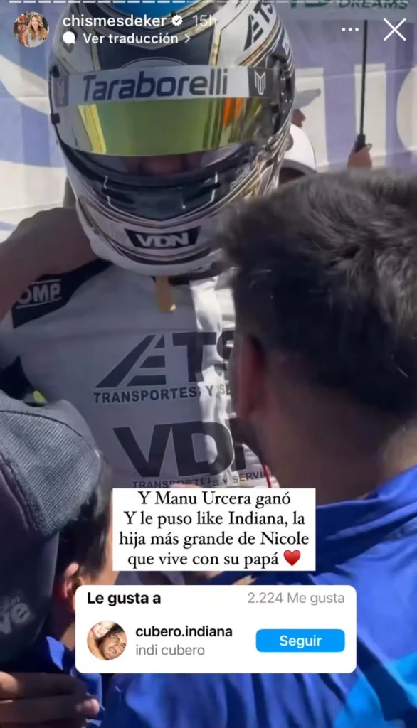 Indiana Cubero tuvo un curioso gesto con Manu Urcera