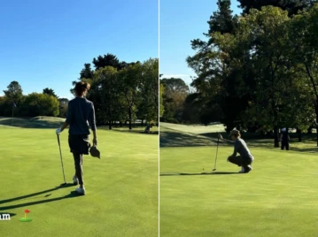 Juliana Awada y una tarde a puro relax y golf