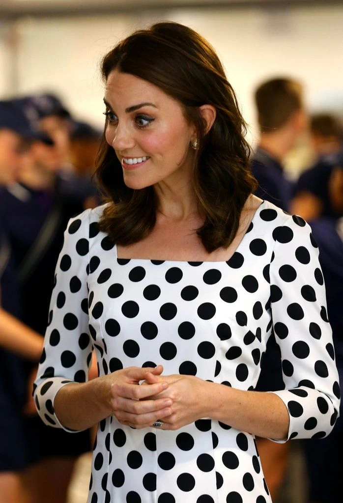 kate middleton en 2017 cuando mostró su nuevo corte de pelo