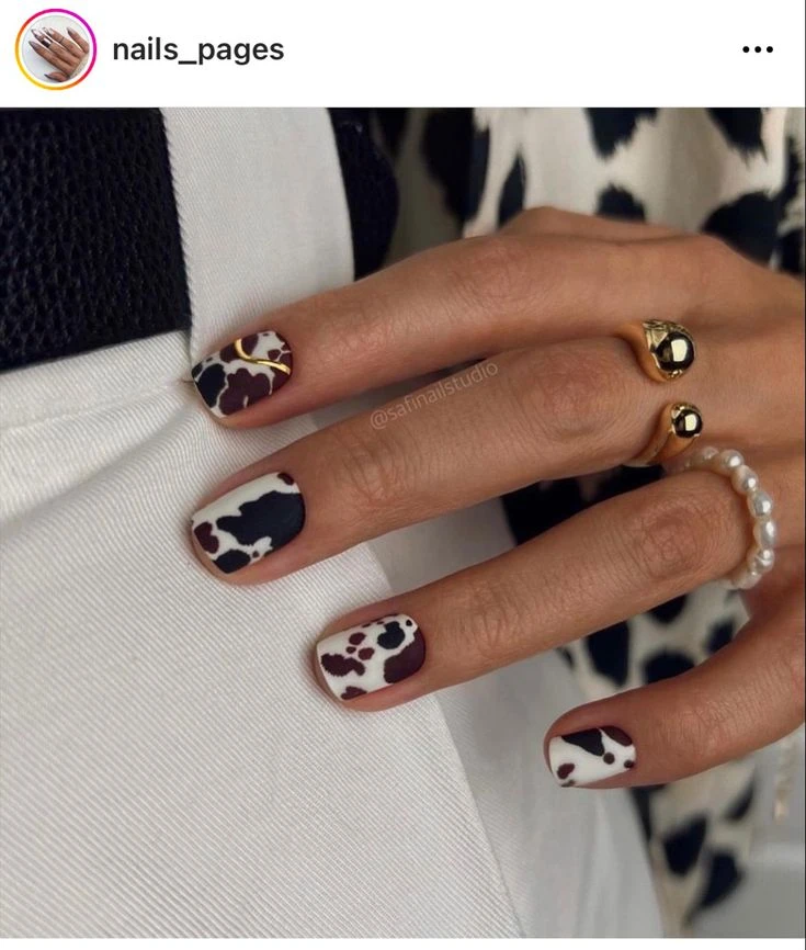 manicura animal print