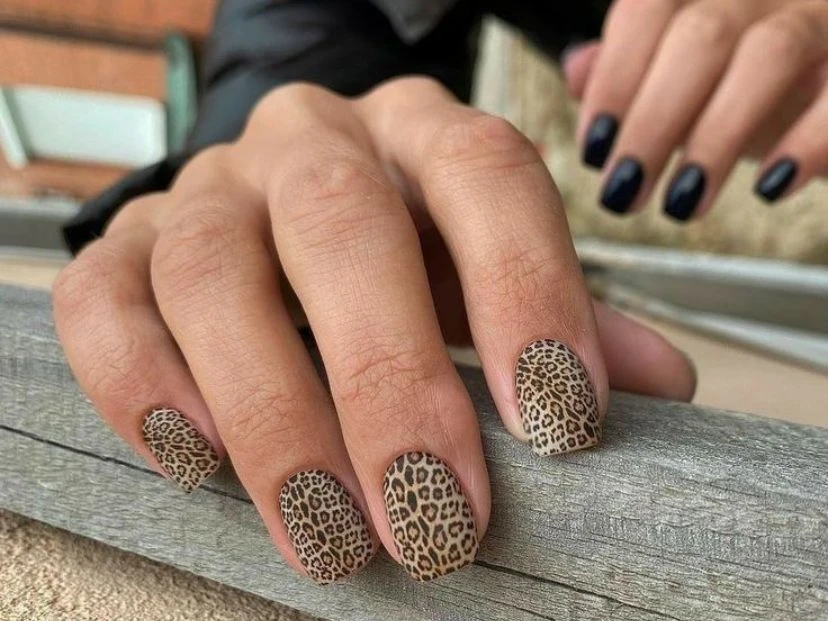 manicura animal print