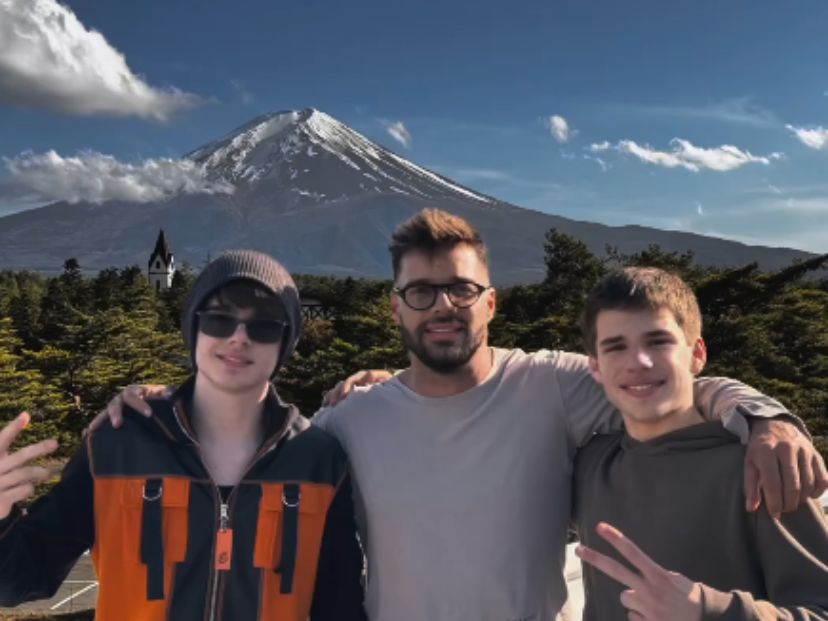 Las fotos de Ricky Martin y sus mellizos en Japón