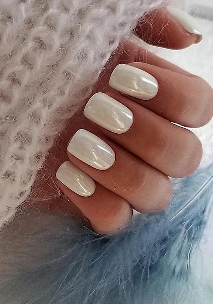 uñas blanco marfil
