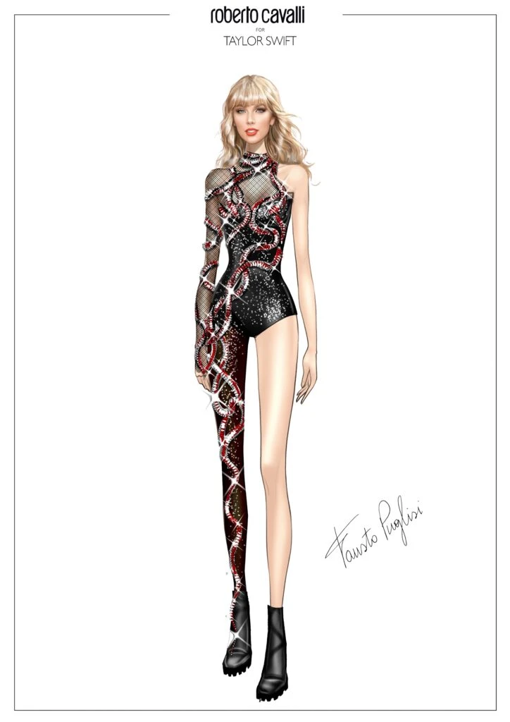 3 nuevos looks de Taylor Swift by Roberto Cavalli para romperla en el escenario