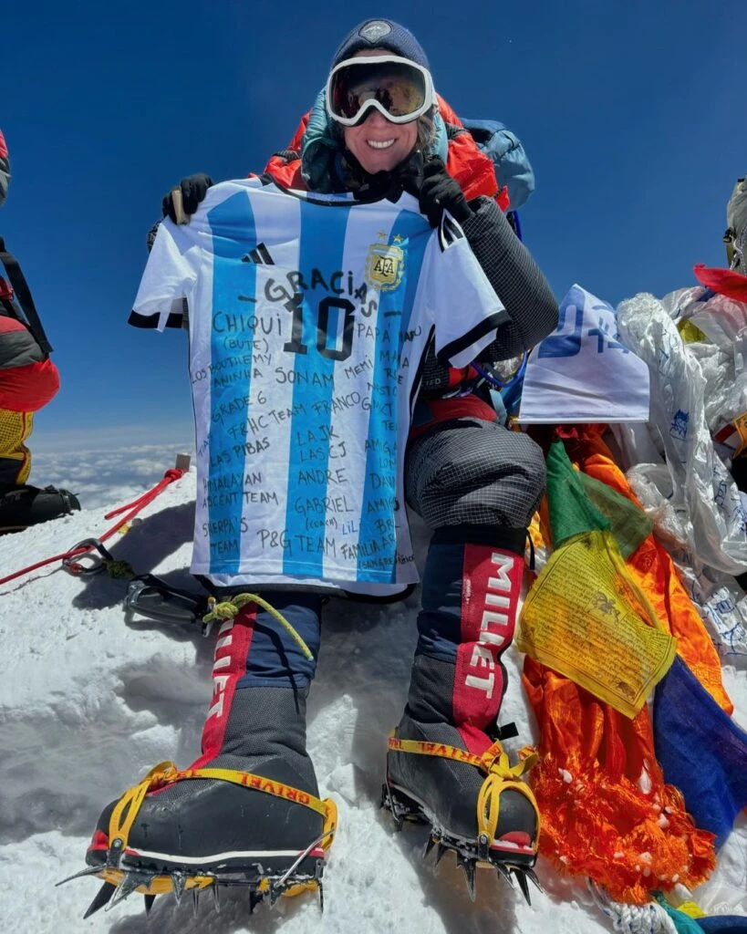 Belén Silvestris González, la argentina que rompió el récord en el Everest