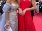 Flavia Palmiero y Carla Pereyra, la esposa del Cholo Simeone, en la red carpet de Cannes.