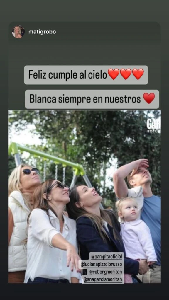 Pampita recordó a Blanca Vicuña en su cumpleaños número 18