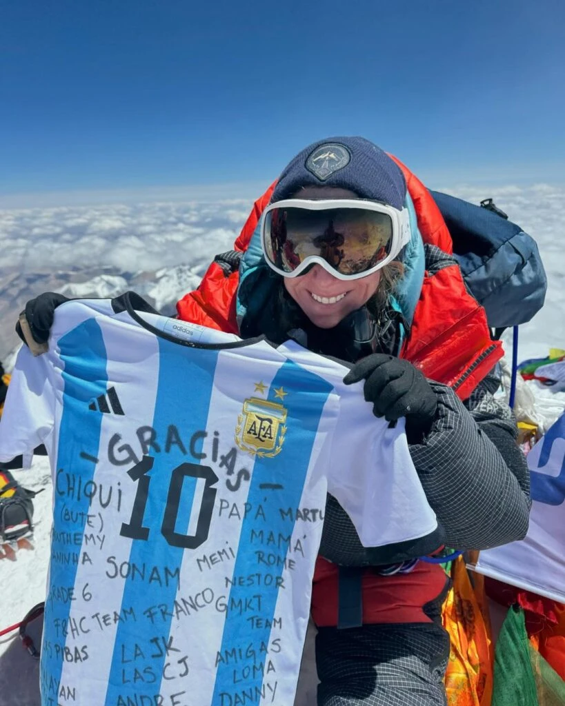 Belén Silvestris González, la argentina que rompió el récord en el Everest