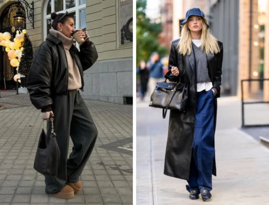 5 looks anti frío con un abrigo negro